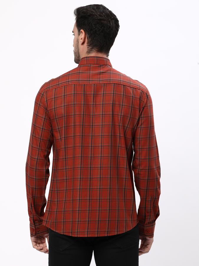 R&B Men Brown Casual Shirts image number 2