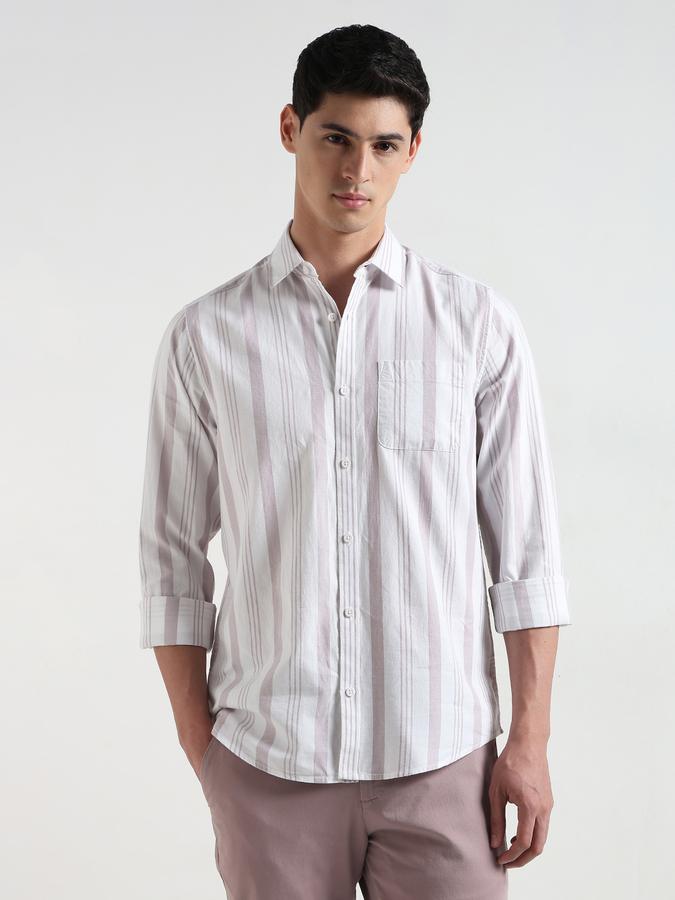 Men Striped Regular Fit Shirt image number 1