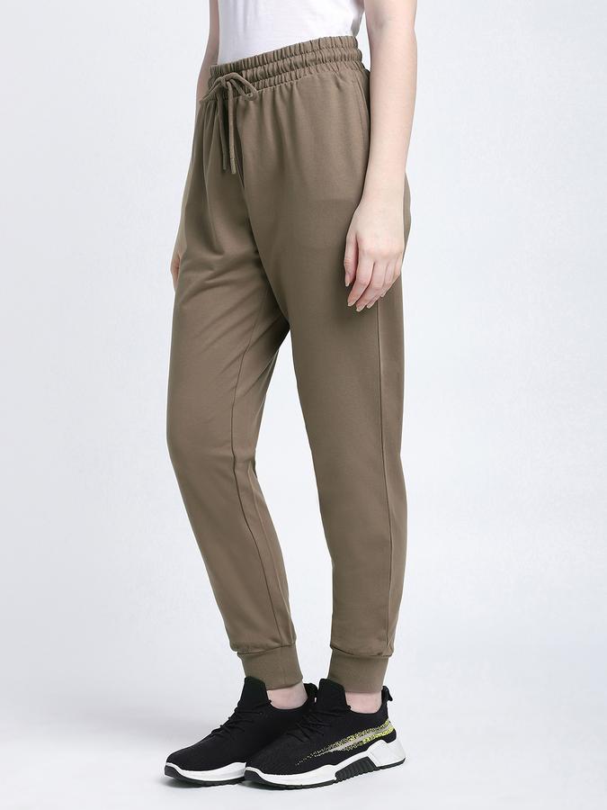 R&B Women Brown Solid Joggers