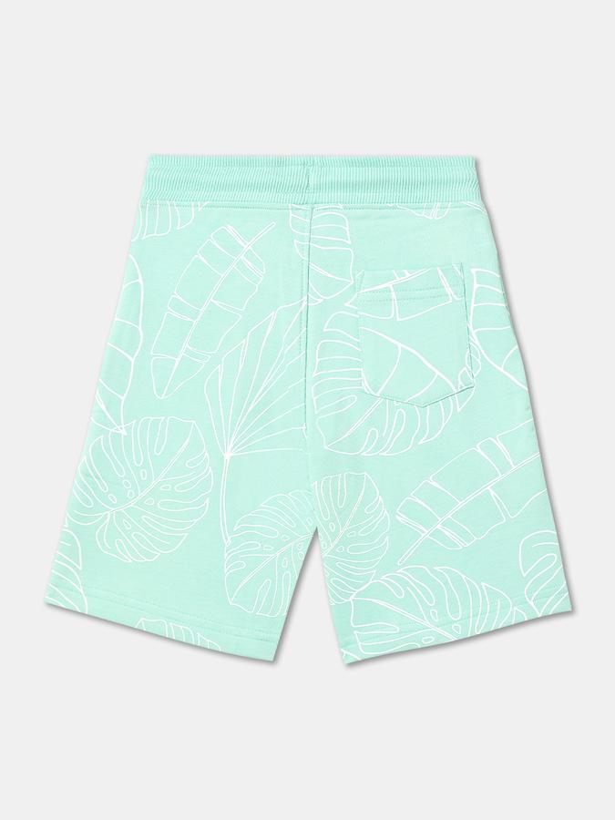 R&B Boys Green Shorts & 3/4Ths image number 1