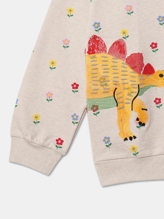 Girls Printed Regular Fit Crew-Neck Sweatshirt image number 3