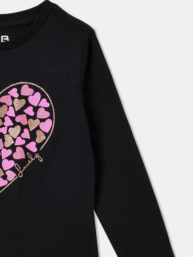 Girls Graphic Print Pure Cotton Regular T Shirt image number 2
