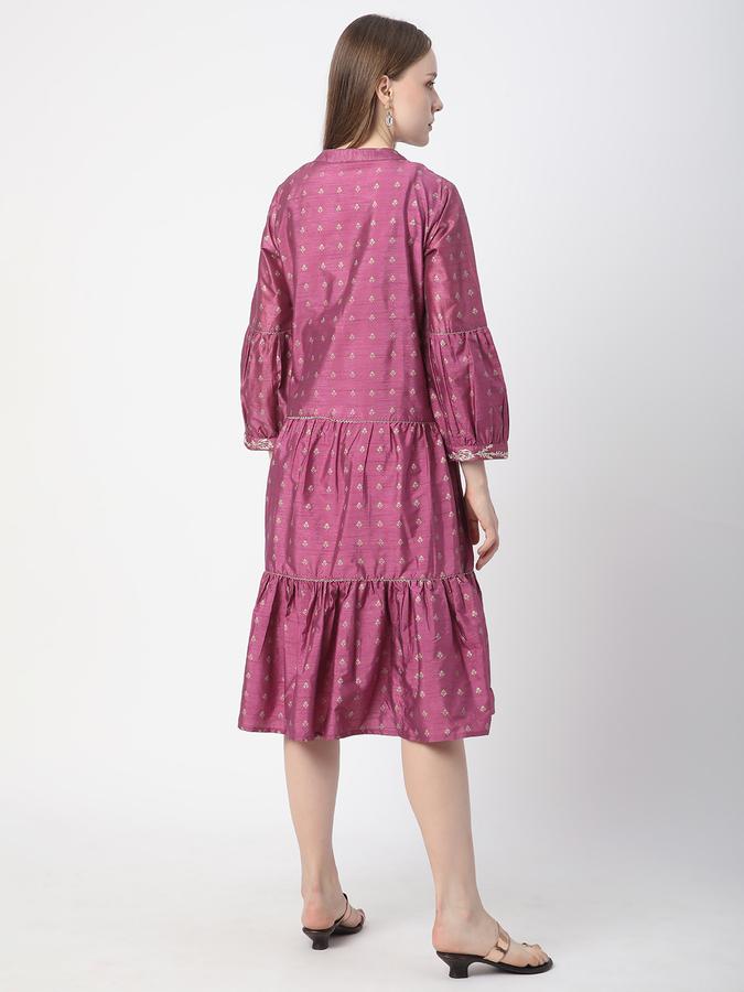 Women Viscose Embroidered A-Line Ethnic Dress