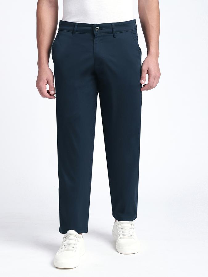 R&B Men's Navy Blue Trousers