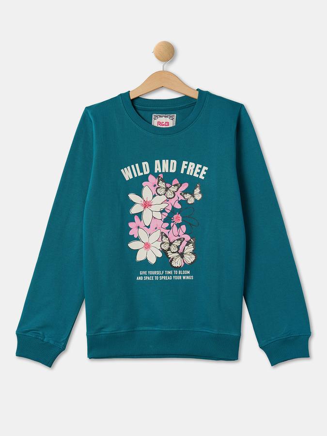 R&B Girl's Round Neck Sweat Top