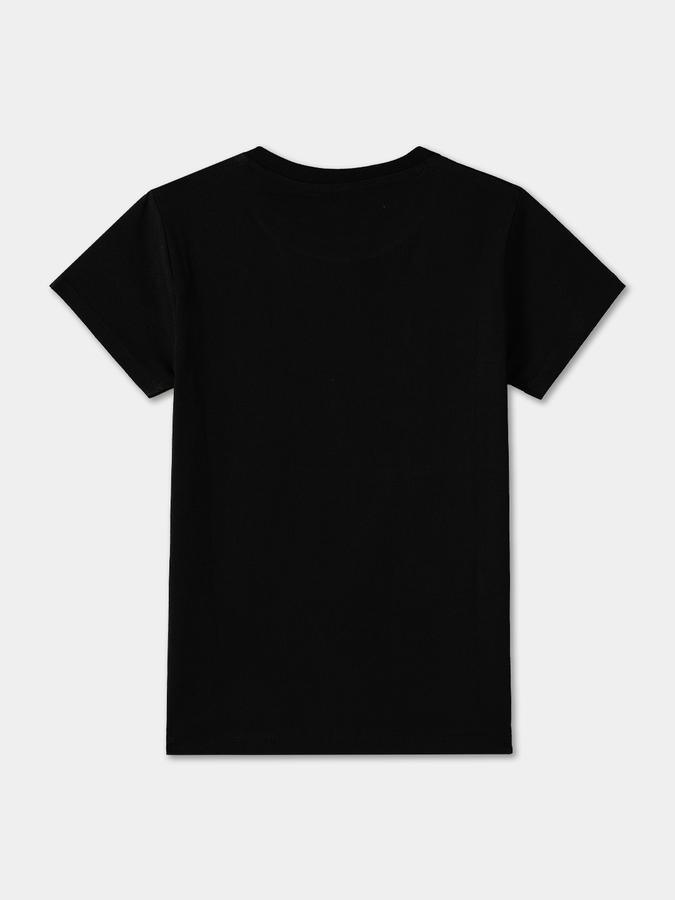 Printed T-Shirt with Crew Neck and Short Sleeves image number 1