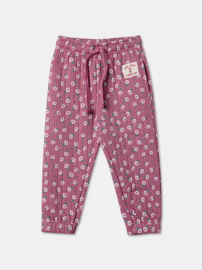 R&B Pink Printed Girls Clothing Set