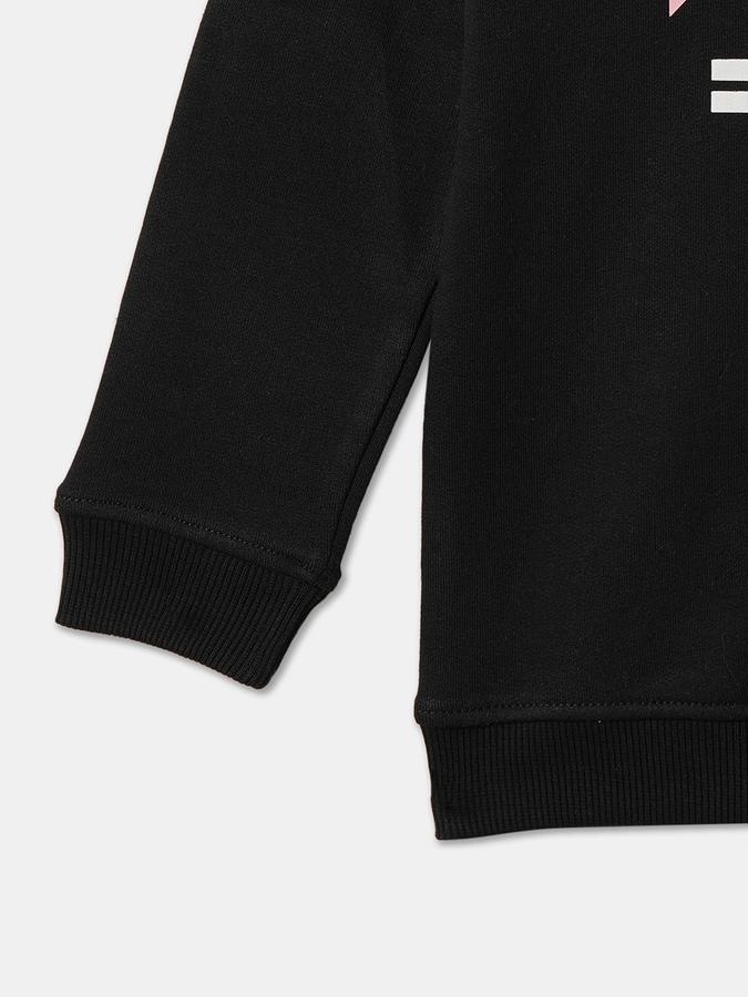 Girls Graphic Regular Fit Full Sleeve Crew Neck SweaT-Shirt