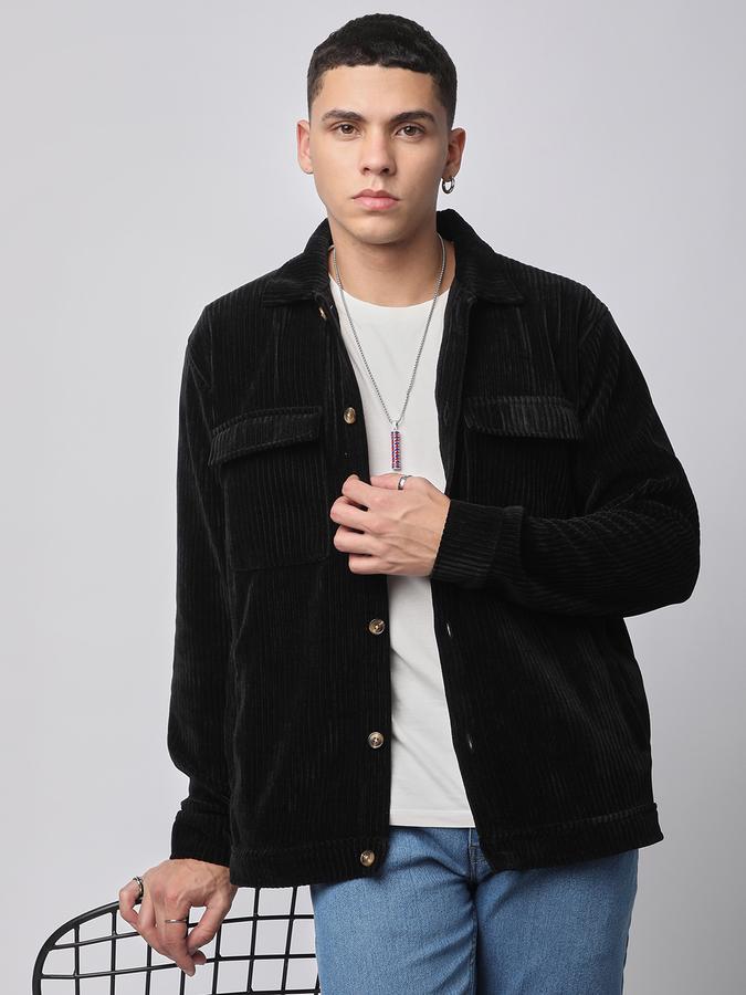 Full Sleeve Solid Men Jacket image number 0