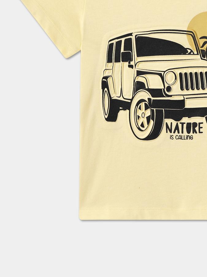 Boys Graphic Print Pure Cotton Regular T Shirt image number 3