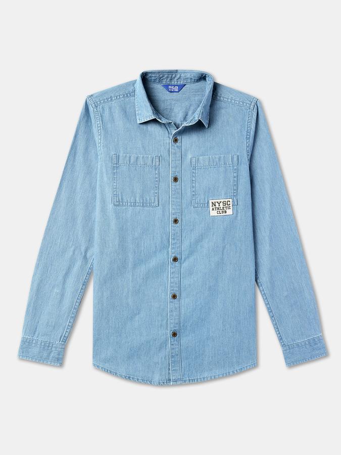 Boys Solid Casual Shirt