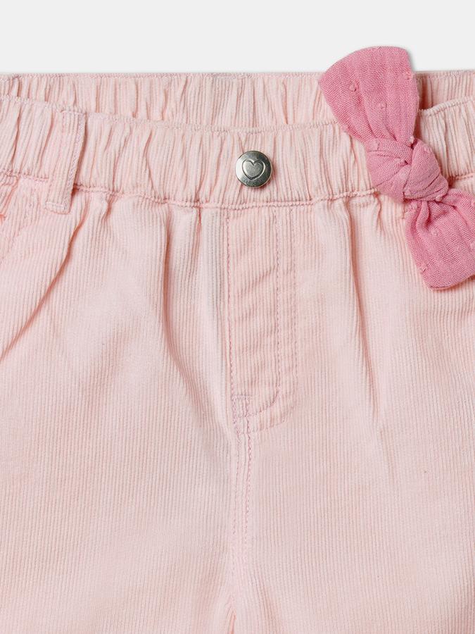 Boys Corduroy Regular Fit Solid Elastic Waist Trouser