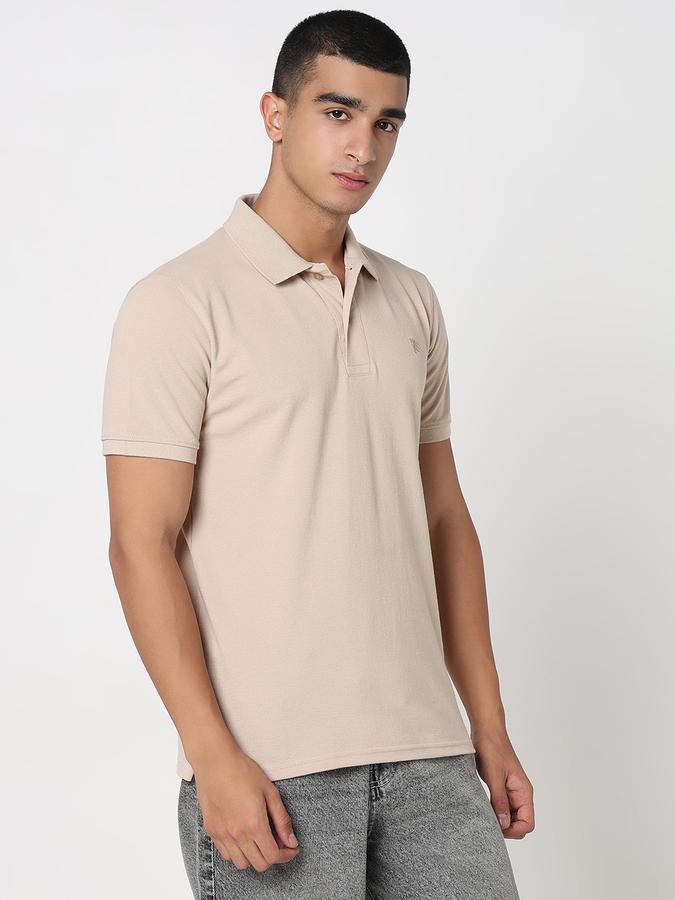 MENS Short Sleeves SOLID POLO WITH DTM EMBROIDERY- DRY FIT image number 3