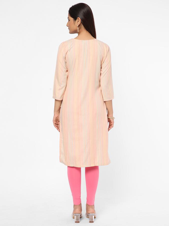 R&B Women Peach Kurta image number 2