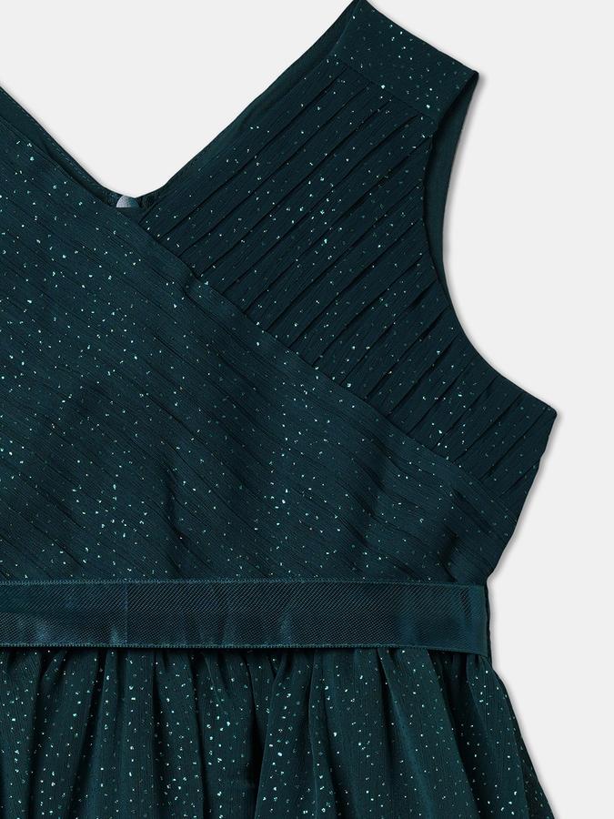 Girls Midi/Knee Length Party Dress Sleeveless image number 2