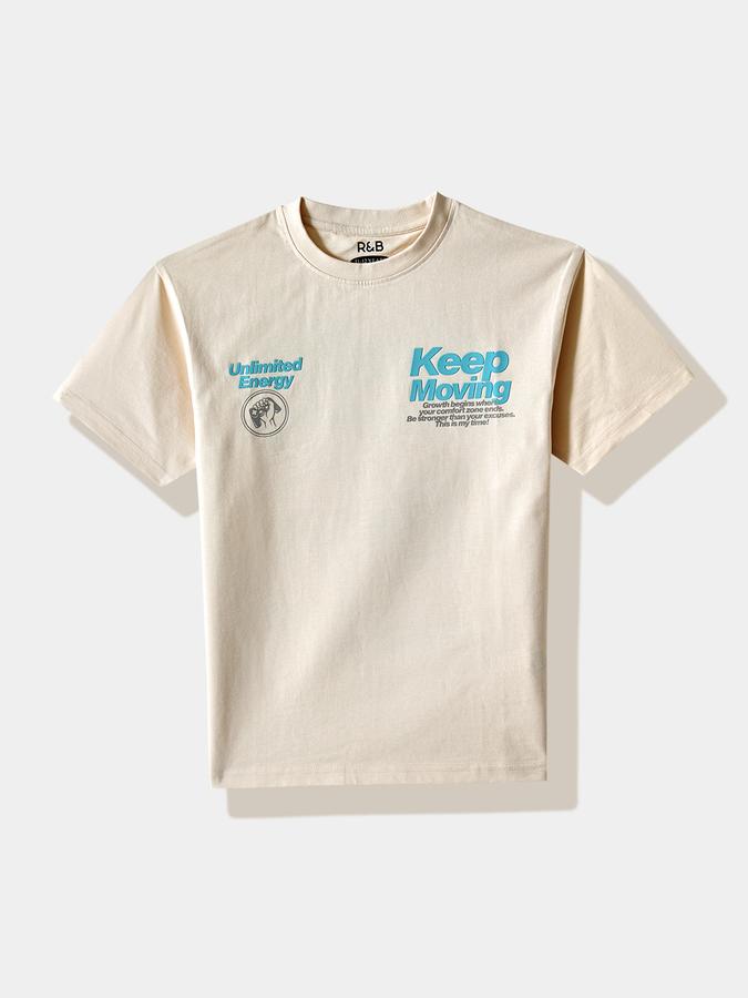 Boys Cotton Regular Fit Crew Neck Graphic T-shirt