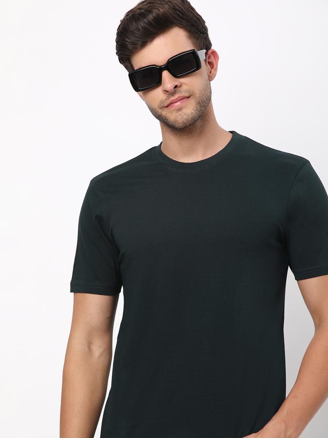 Men Crew-Neck T-Shirt with Short Sleeves image number 0