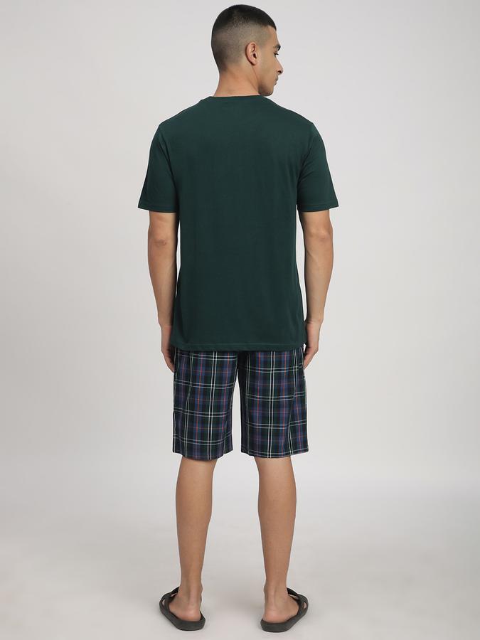 Men Polyester Regular Fit Drawstring Printed Shorts