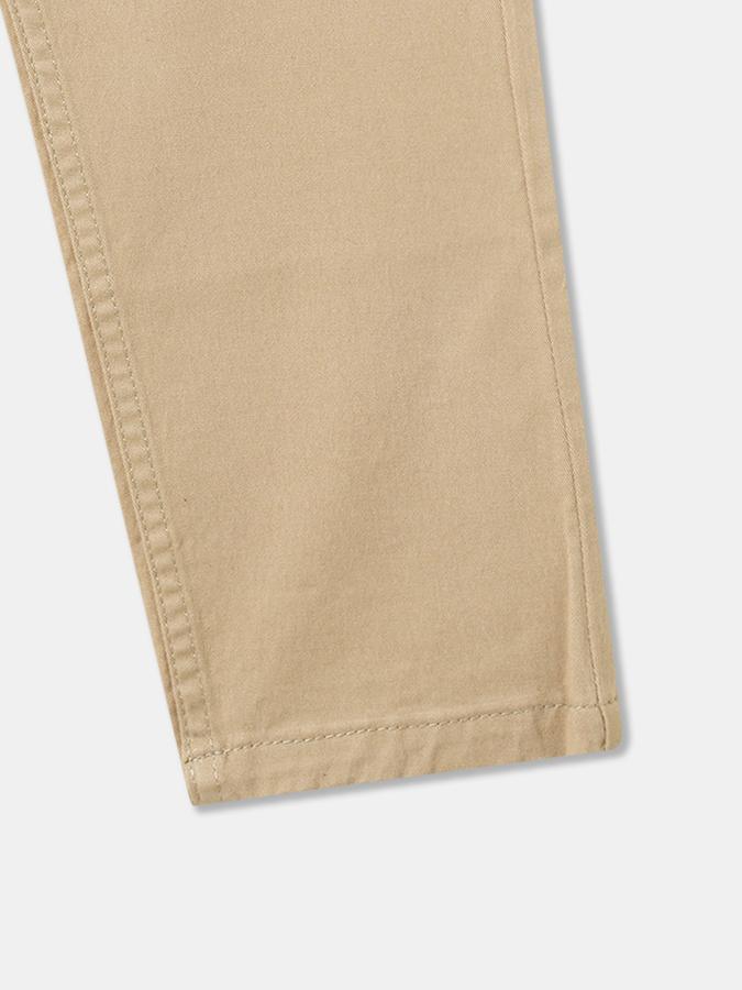 Boys Relaxed Fit Solid Flat Front Trouser