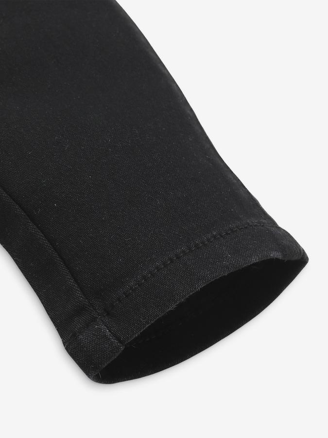 Girls Blend Skinny Fit Mid-Rise Solid Jeans