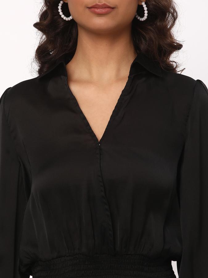 R&B Women's Solid Satin Top image number 3