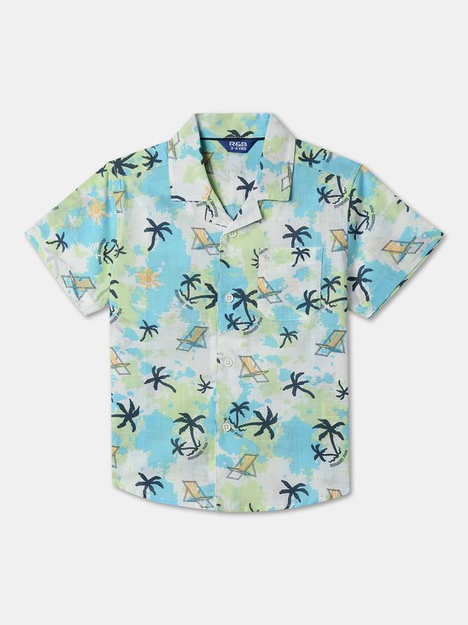 Boys Printed Regular Fit Shirt image number 0