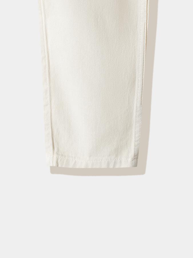 Boys Cotton Regular Fit Zip Fly Clean Hem Trousers