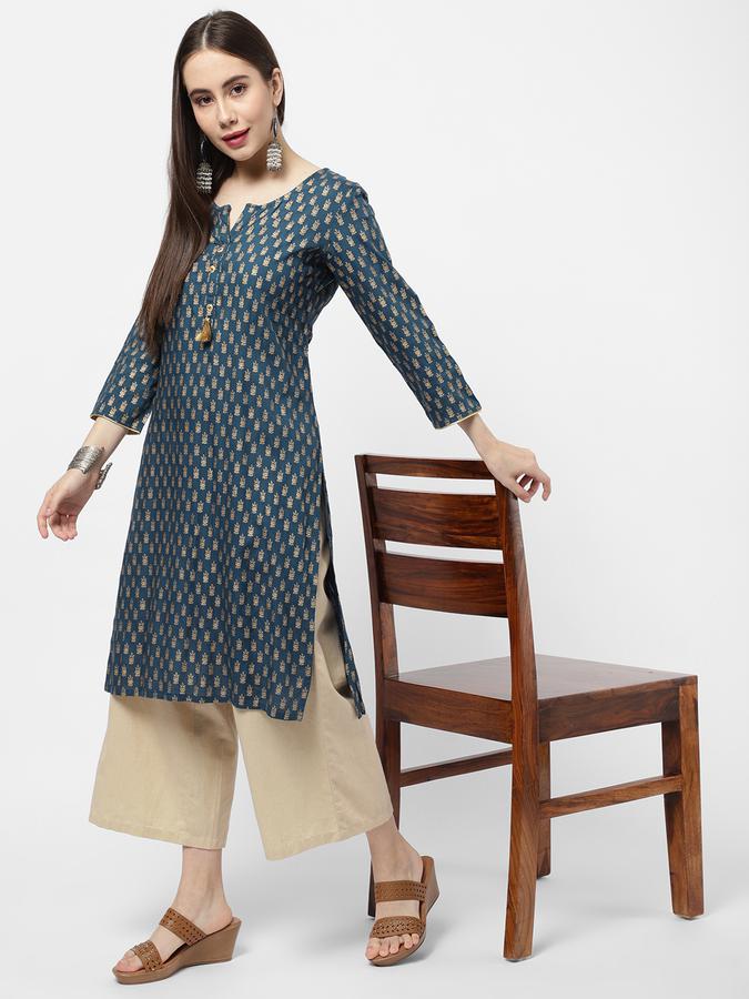 R&B Women Teal Kurtas image number 1