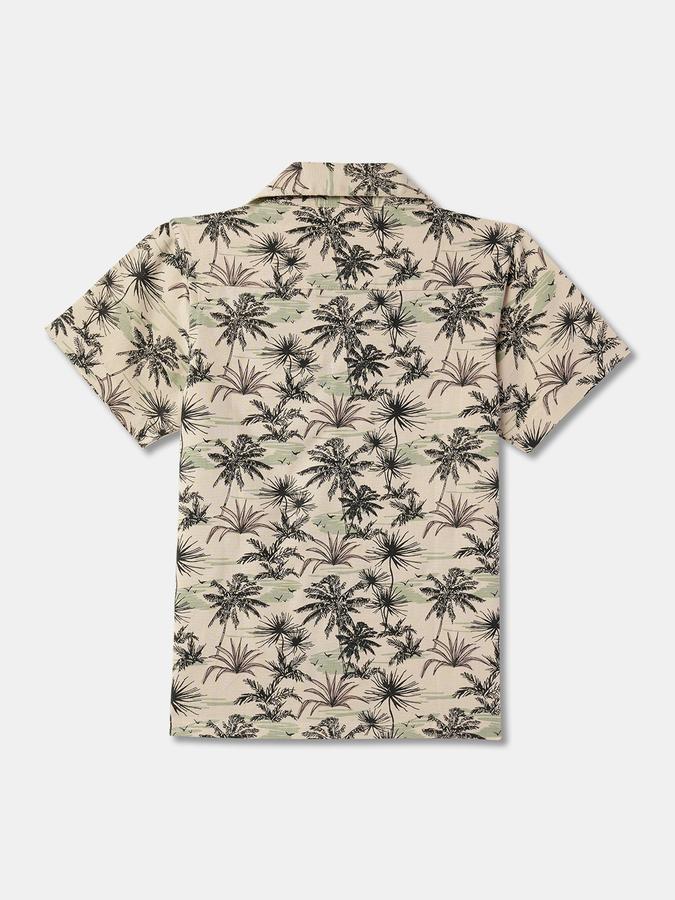 Boys Tropical Print Regular Fit Shirt image number 1