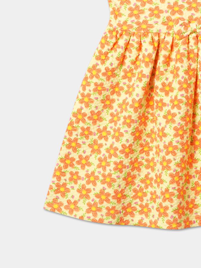 R&B Girl's All Over Printed Knit Dress image number 3