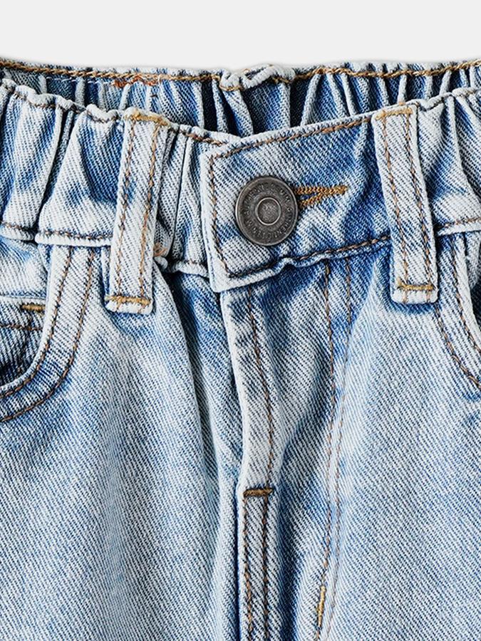 R&B Boys Light Blue Regular Fit Mid-Rise Jeans