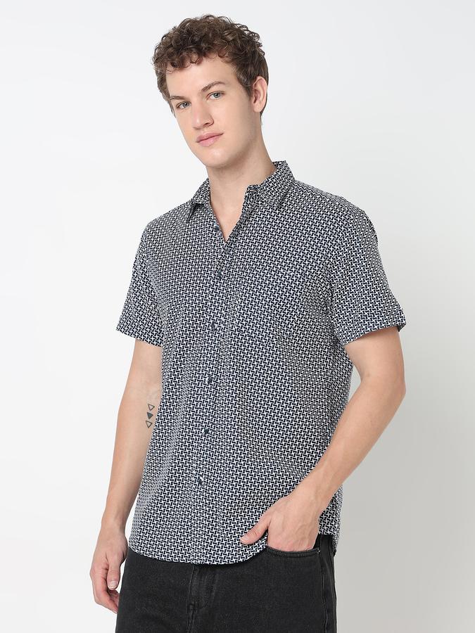 R&B MENS CASUAL Short sleeve SHIRT-REGULAR FIT image number 2