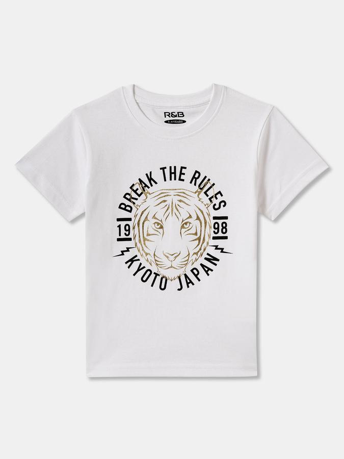 Boys Typographic Print T-shirt
