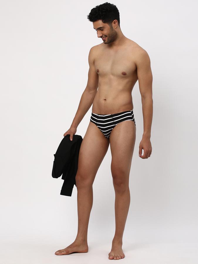 Pack of 2 Men Striped Briefs image number 3
