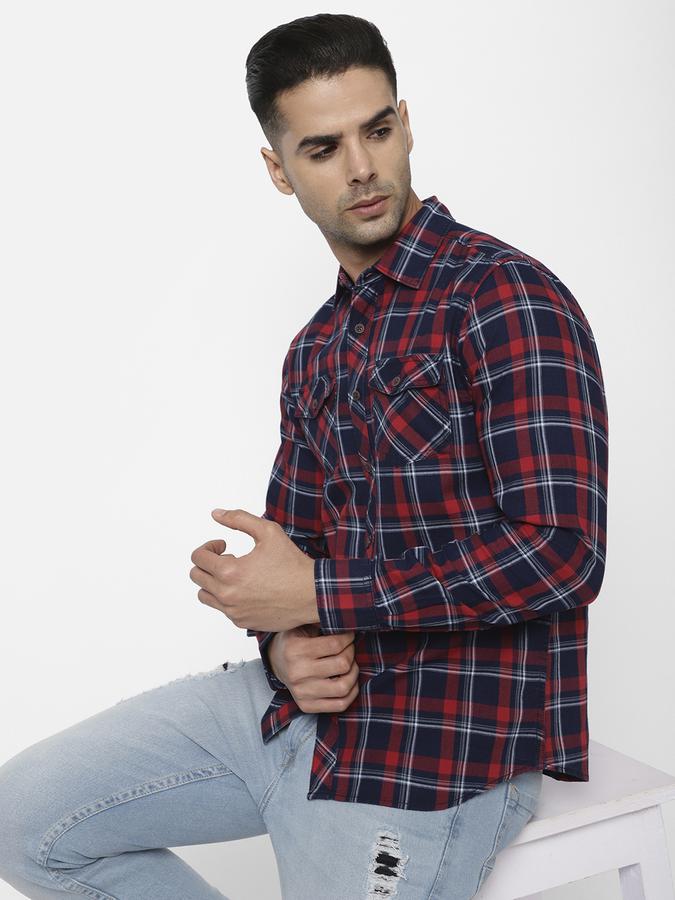 R&B Men Red Casual Shirts image number 0