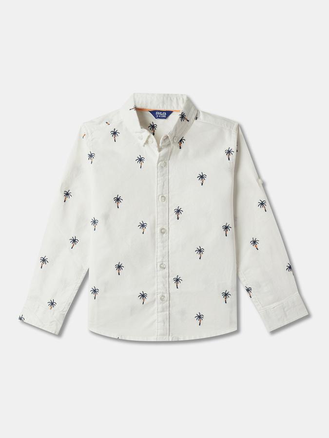 Boys Printed Relaxed Fit Shirt image number 0