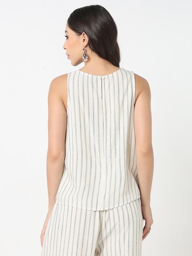 Women Viscose Blend Relaxed Fit Round Neck Solid Top