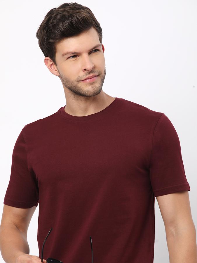Men Regular Fit Crew-Neck T-Shirt image number 0