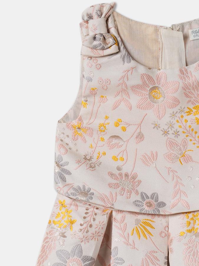 R&B Girls' Blue Printed Dress
