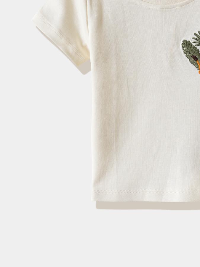 Boys Cotton Relaxed Fit Crew Neck Graphic T-shirt