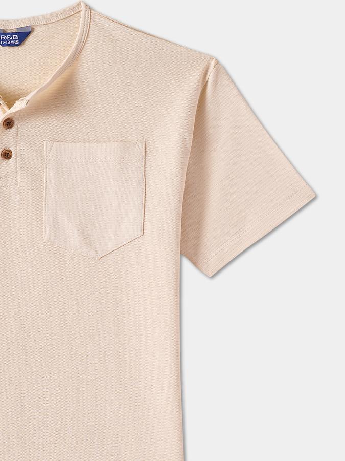 R&B Boys SHORT SLEEVE Solid T-SHIRT image number 2