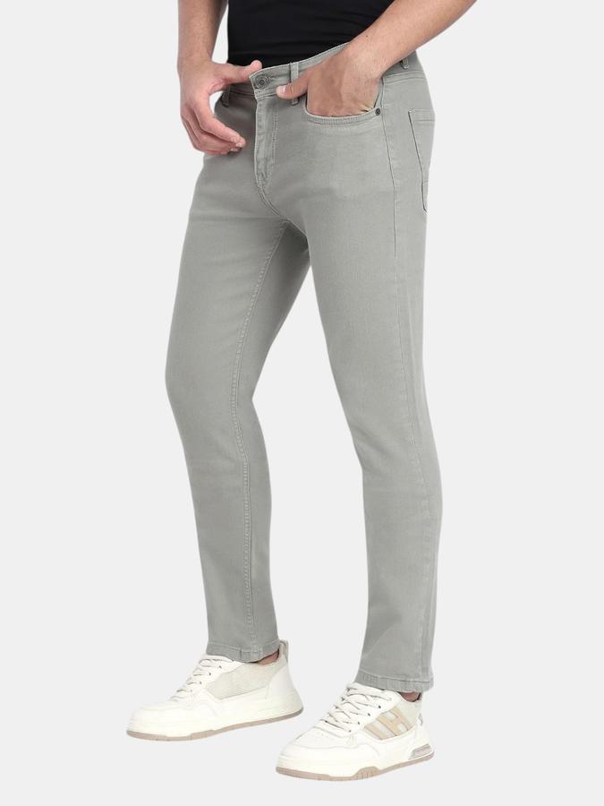 R&B Green Slim Fit Men Mid Rise Jeans
