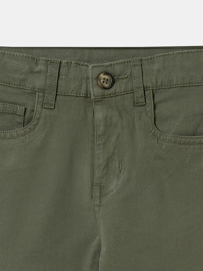 Boys Relaxed Fit Solid Flat Front Trouser