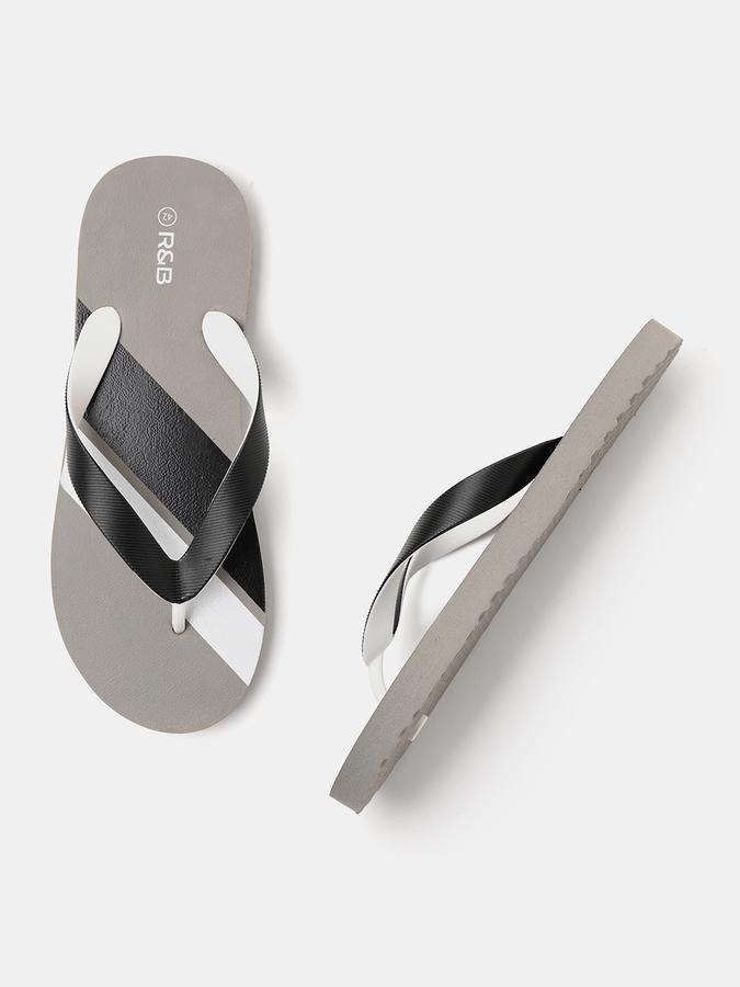 R&B Men Grey Flip Flops