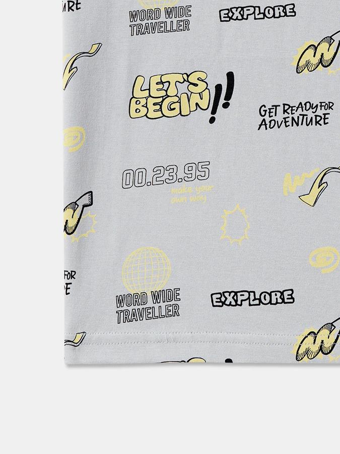 Boys Graphic Print Pure Cotton Regular T Shirt image number 3