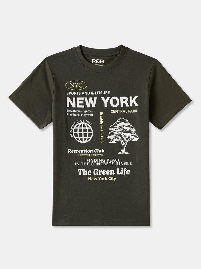 R&B BOYS PRINTED REGULAR GRAPHIC TEE