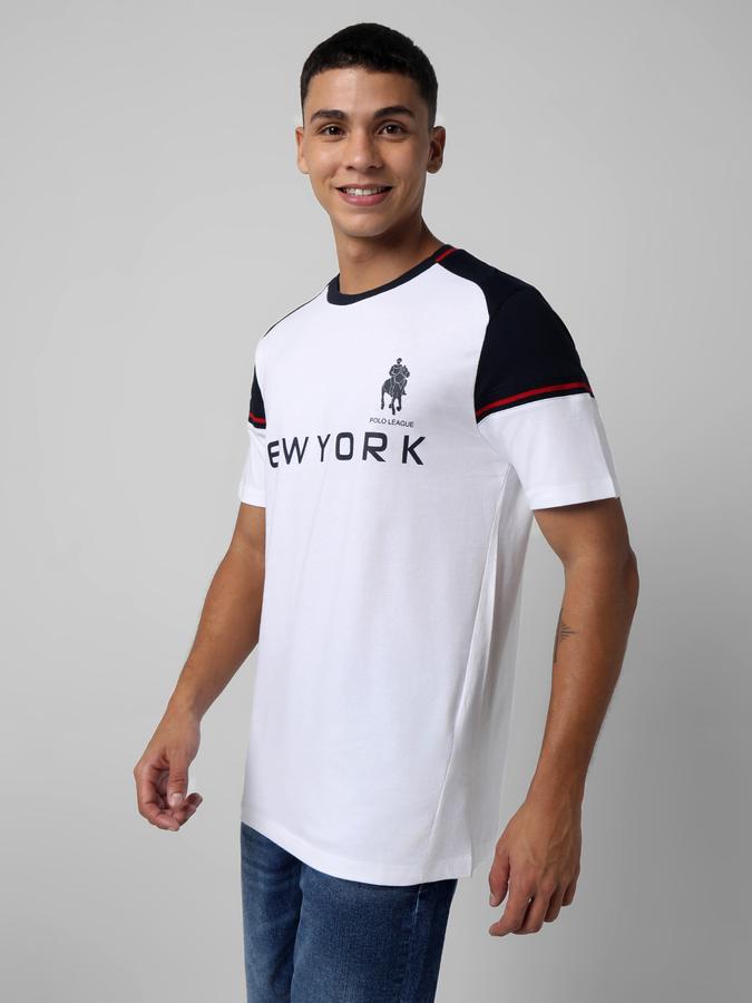 Typographic Print Round Neck T-Shirt image number 1
