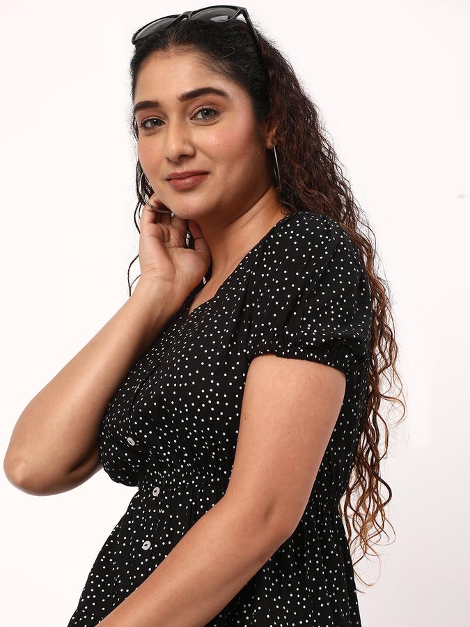 R&B Women Black Dress