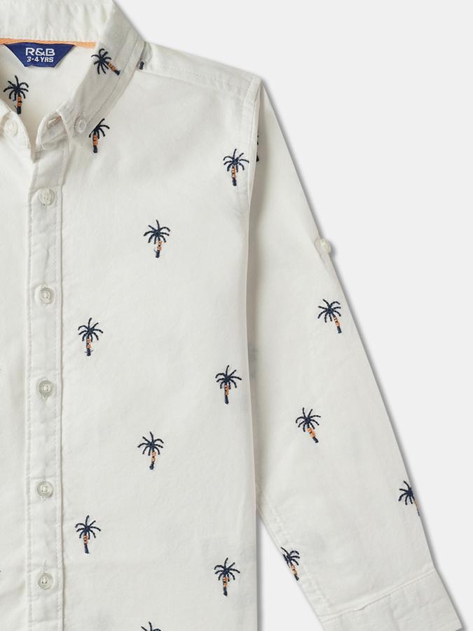 Boys Printed Relaxed Fit Shirt image number 2