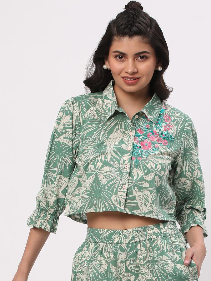 Women Micro Print Kurta Set image number 0